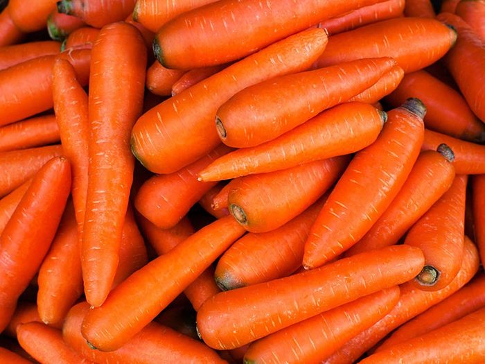 Aliment santé: mangez des carottes en petite quantité seulement.