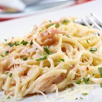 Meilleures recettes de pâtes : spaghetti Carbonara.