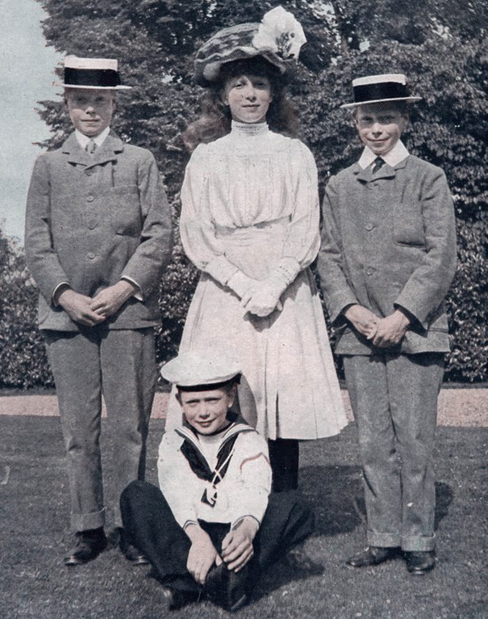 Famille royale : photo des enfants de George V, dont deux futurs rois.