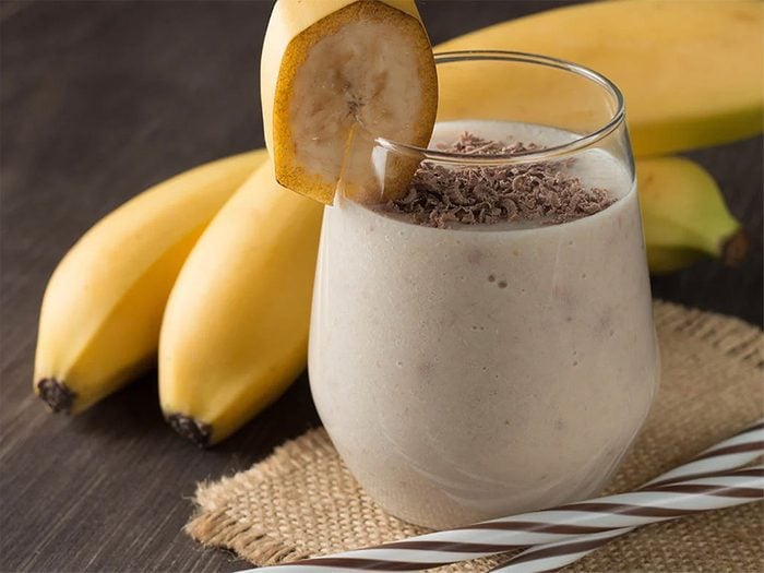 Essayez notre recette de smoothie d'hiver à la banane et aux épices.