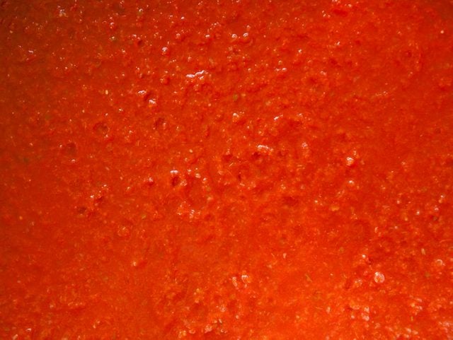 Potassium: de la sauce tomate.