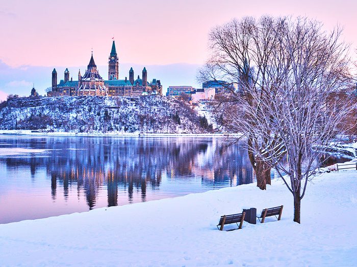 Ottawa n'est pas l'un des endroits les plus froids au Canada.