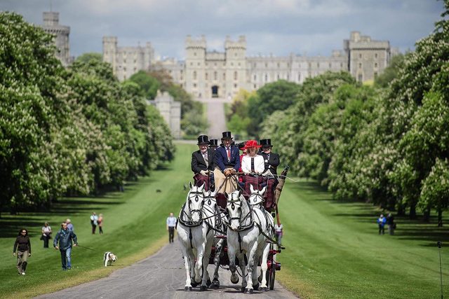 Le chteau de Windsor a connu de nombreux mariages royaux.