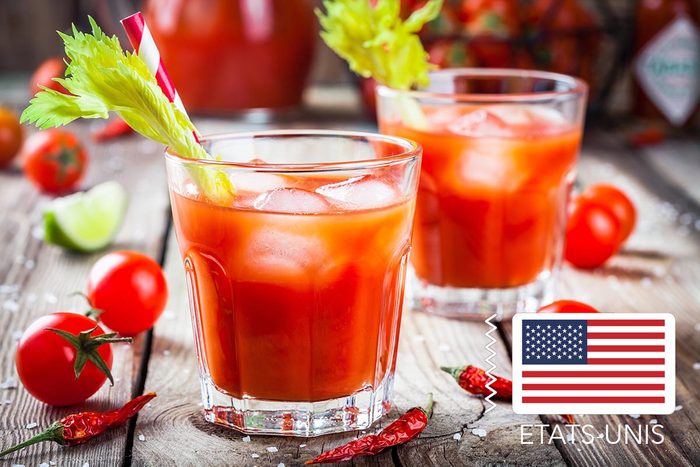 Gueule de bois : Aux États-Unis, buvez un Bloody Mary.