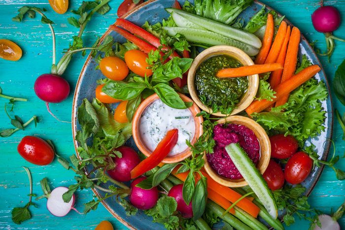 Pour manger santé, préparez toujours toujours un hors-d'oeuvre de légumes.