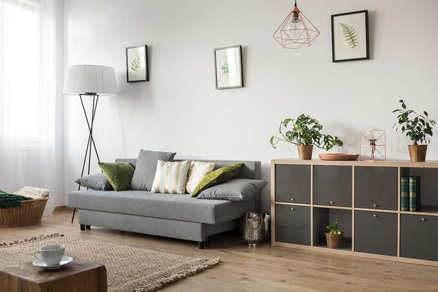 Pour une dco minimaliste, alignez des meubles de la mme hauteur.