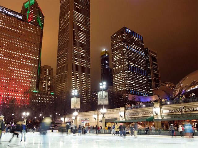 La patinoire de Chicago aux tats-Unis.