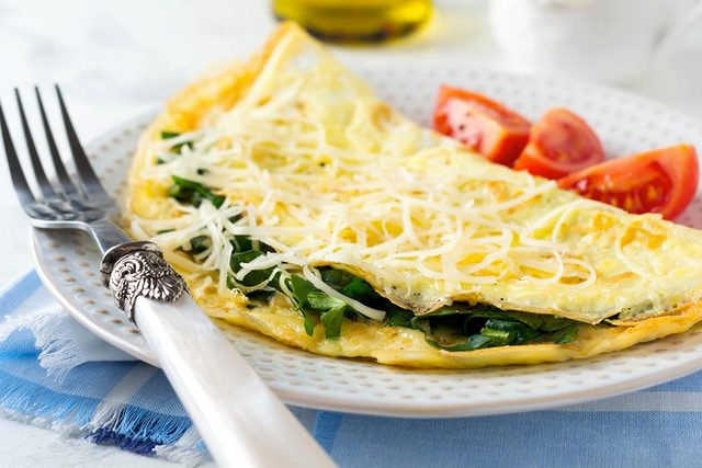 Protger vos yeux en mangeant de l'omelette aux pinards.
