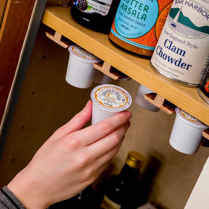Organiser sa maison : organisez vos dosettes de café.