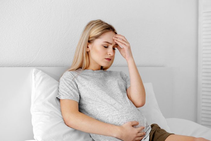 Symptôme d'anémie : vous êtes enceinte ou vous perdez beaucoup de sang.