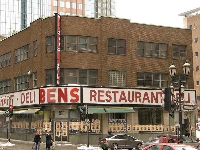 Ben’s Delicatessen est une institution du Québec qui a disparu.