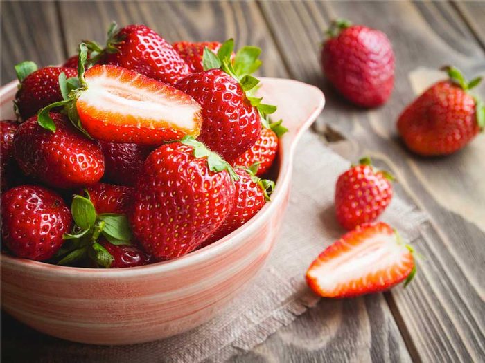 Les fraises : de bons antioxydants.