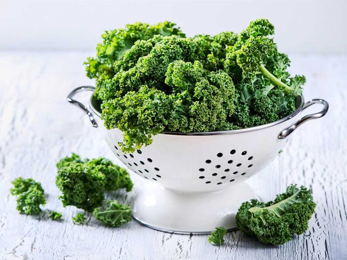Le kale : un bon antioxydant.