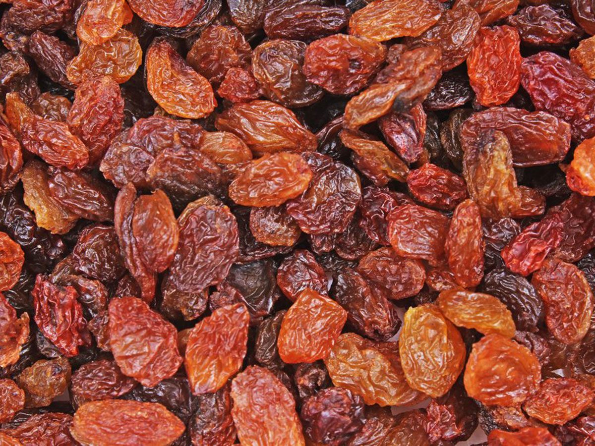 Les raisins secs font partie des aliments riches en antioxydants.