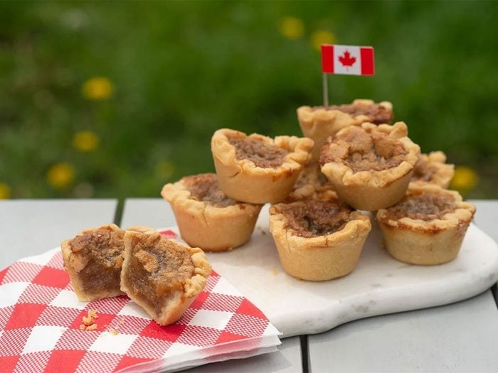 Les tartelettes au beurre font partie des mets traditionnels Canadiens.