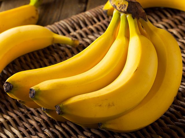 Les bananes sont des aliments riches en magnsium.