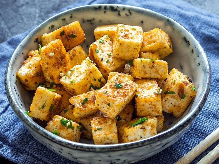 Le tofu est un aliment riche en magnésium.
