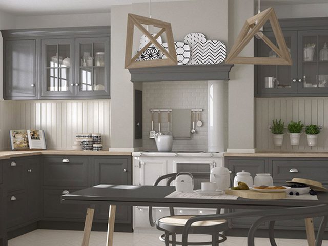Changez lallure de vos armoires de cuisine: essayez le gris pour une apparence  la fois spectaculaire et sophistique.
