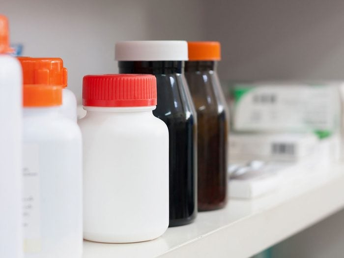 Erreur no 1: vous gardez vos probiotiques dans l'armoire à pharmacie.