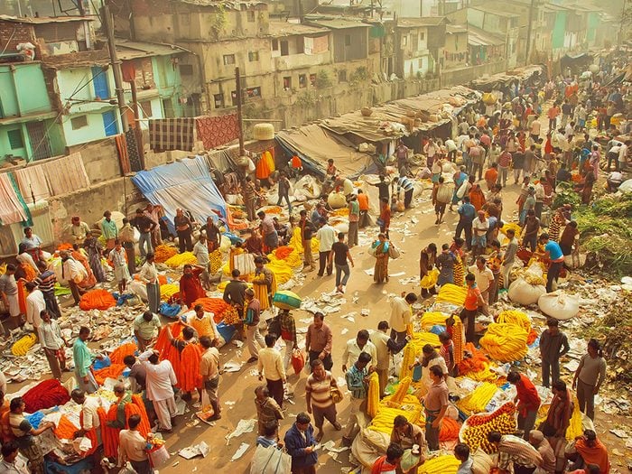 Kolkata en Inde est l'une des villes les plus peuplées au monde.