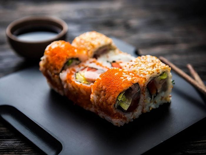 Les sushis ne sont pas aussi bons pour la santé que ce qu'on pense.
