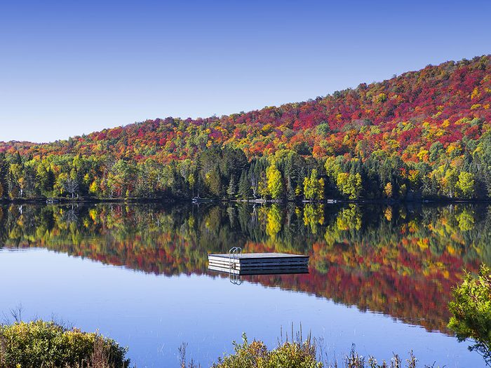 Le Lac-Supérieur dans les Laurentides est l'un des panoramas à couper le souffle au Québec.