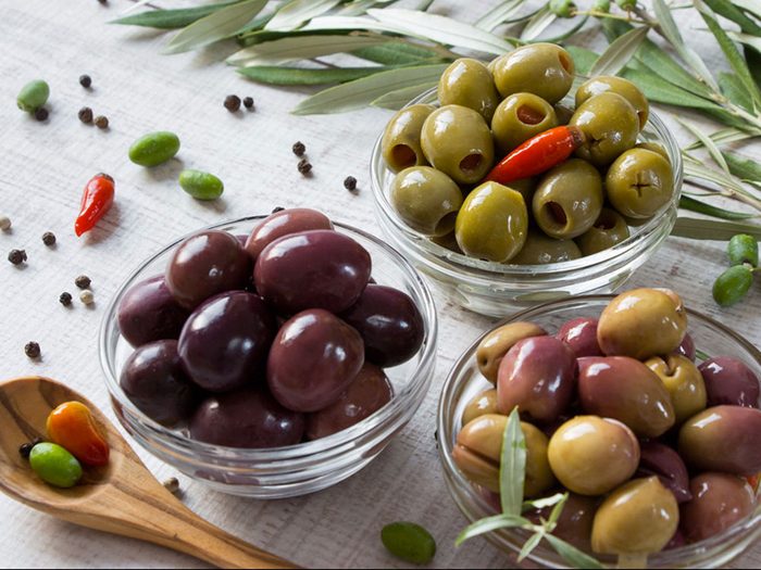Manger davantage d’olives est bon pour la santé des os.