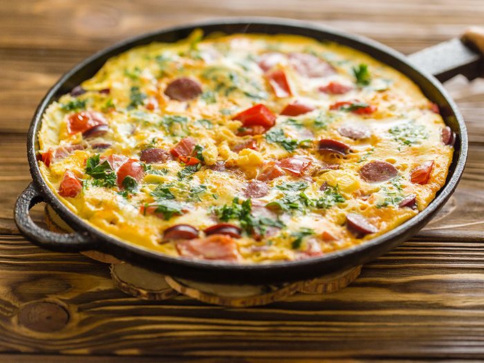 Pour manger plus de légumes, mettez-les dans une omelette.