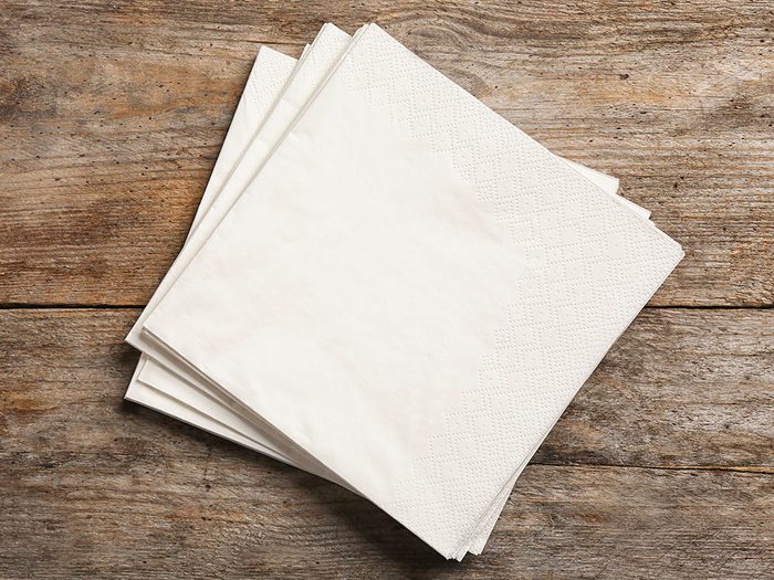 Les milléniaux ont fait disparaître les serviettes de table.