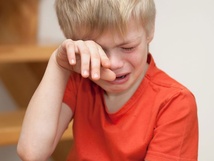 Dépression infantile: votre enfant pleure souvent.