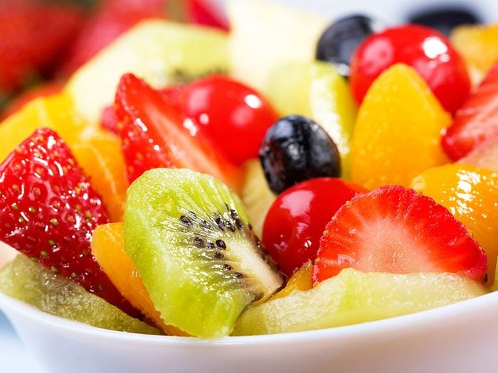 Éviter les salades de fruits au sirop pour votre petit déjeuner.