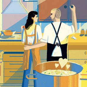 Sauver son mariage en cuisinant: illustration.
