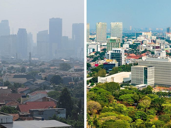 Jakarta, en Indonésie, est l'une des villes les plus polluées.