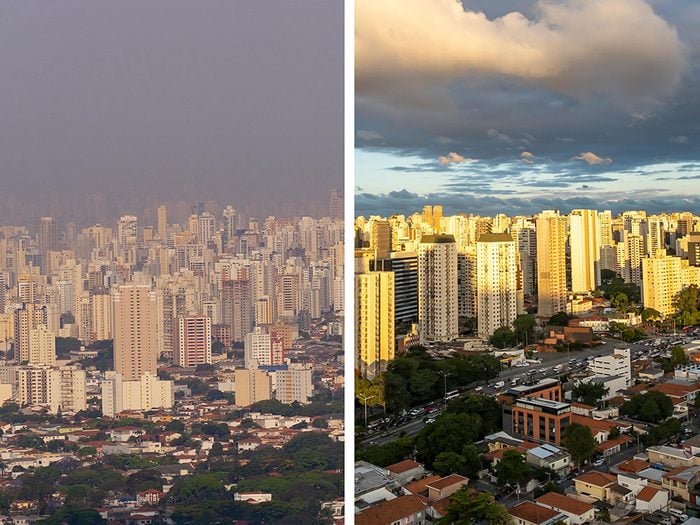 São Paulo, au Brésil, est l'une des villes les plus polluées.