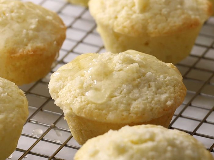 Muffins au citron façon crumble.