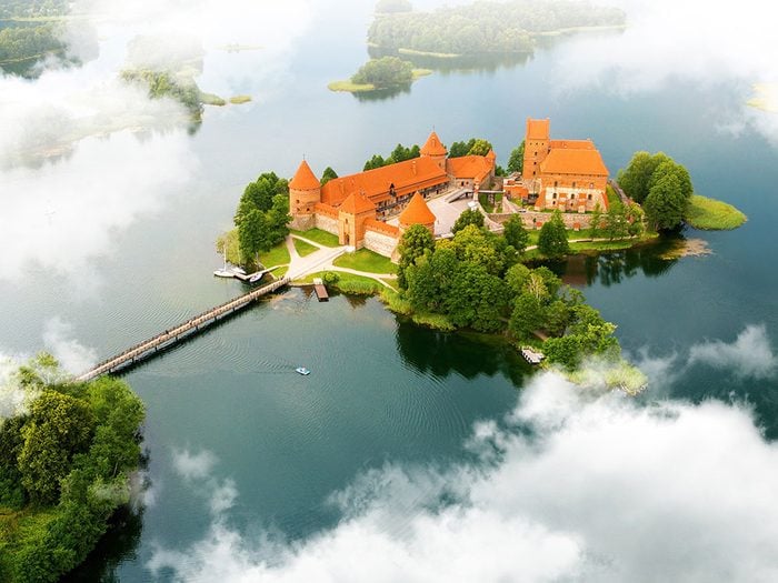 Château de l’île de Trakai, Lituanie.