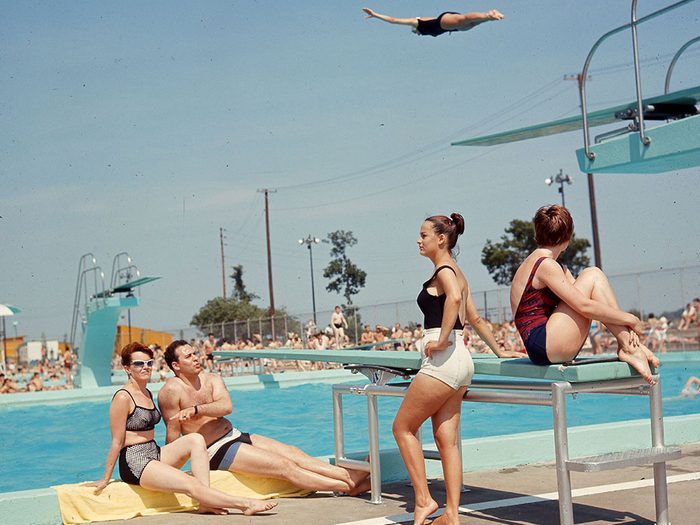Québec d’autrefois: la piscine de l'île Saint-Hélène, 10 juillet 1965.