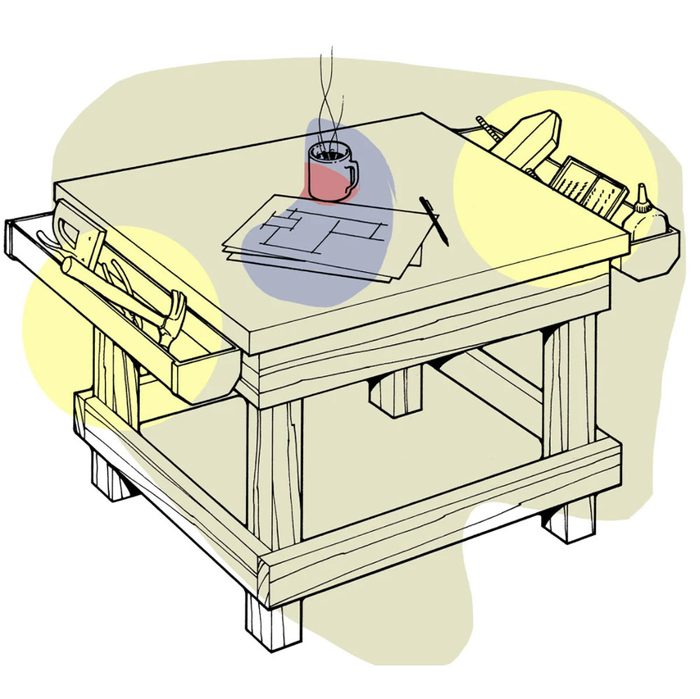 Astuces de bricolage: faire un coffre à outils… de table!