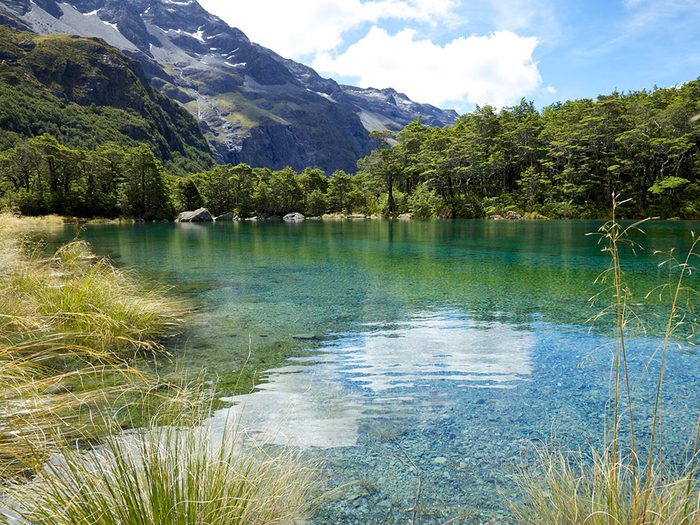 Le lac «The Blue Lake», en Nouvelle-Zélande, dont l'eau est claire.
