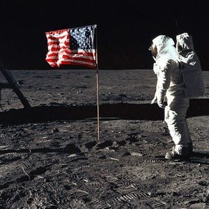 La première fois qu’un homme est photographié sur la Lune.