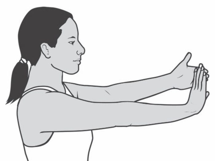 «L’extension du poignet sert à étirer le nerf au maximum pour l’inciter à glisser en douceur dans le canal carpien.»