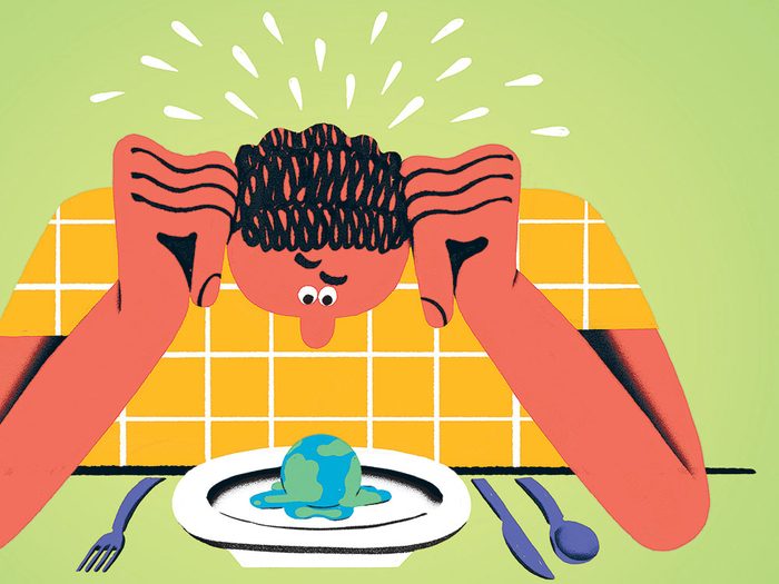 Changements climatiques: bien manger pour sauver la planète.