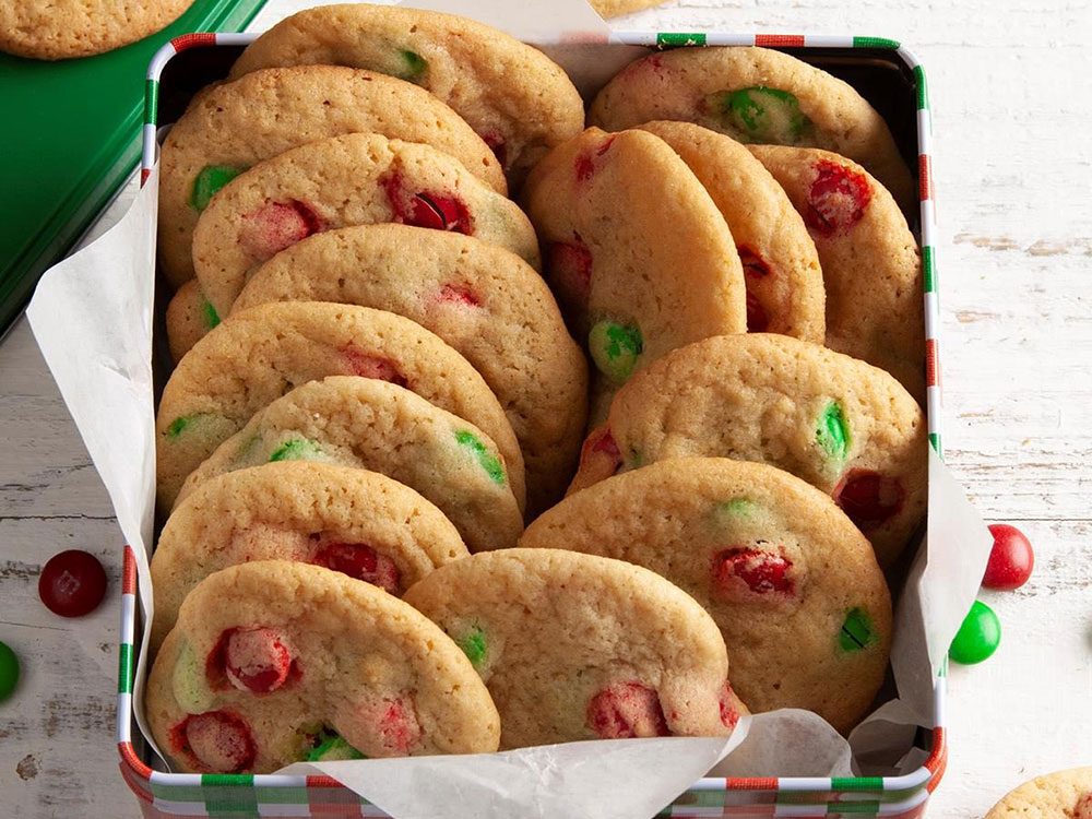 Délicieuse recette de biscuits de Noël aux M&M
