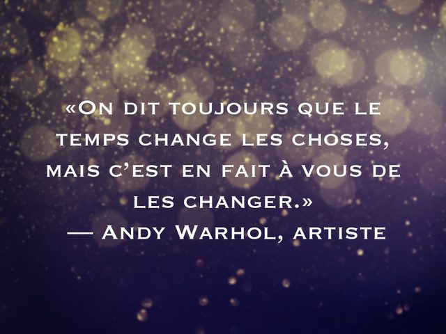 L'une des phrases d'Andy Warhol fait partie des 50 citations inspirantes pour le Nouvel An 2021.
