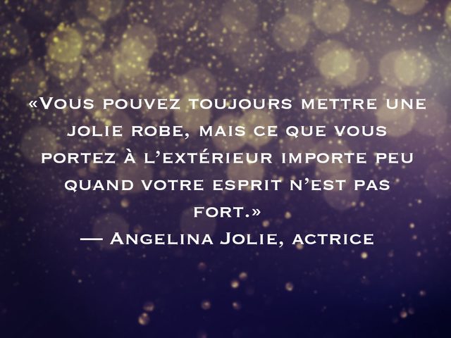 L'une des phrases d'Angelina Jolie fait partie des 50 citations inspirantes pour le Nouvel An 2021.