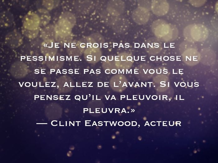 L'une des phrases de Clint Eastwood fait partie des 50 citations inspirantes pour le Nouvel An 2021.
