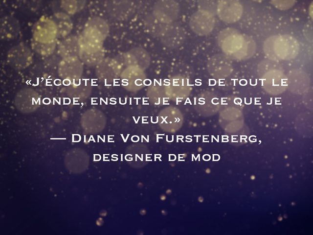 L'une des phrases de Diane Von Furstenberg fait partie des 50 citations inspirantes pour le Nouvel An 2021.