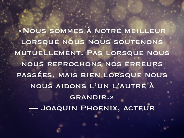 L'une des phrases de Joaquin Phoenix fait partie des 50 citations inspirantes pour le Nouvel An 2021.