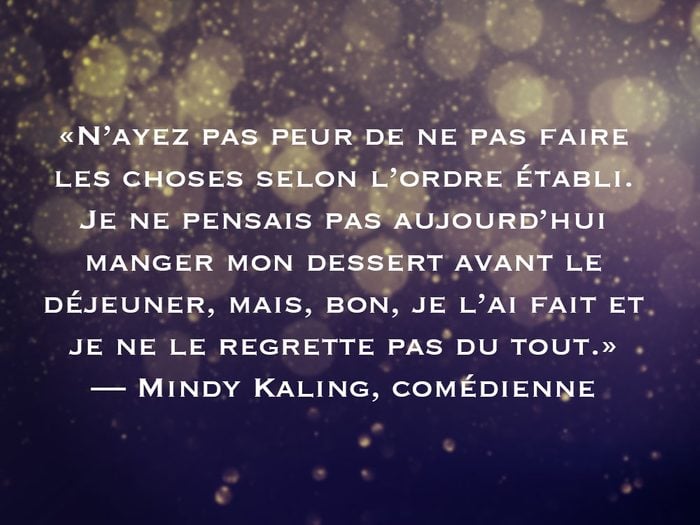 L'une des phrases de Mindy Kaling fait partie des 50 citations inspirantes pour le Nouvel An 2021.
