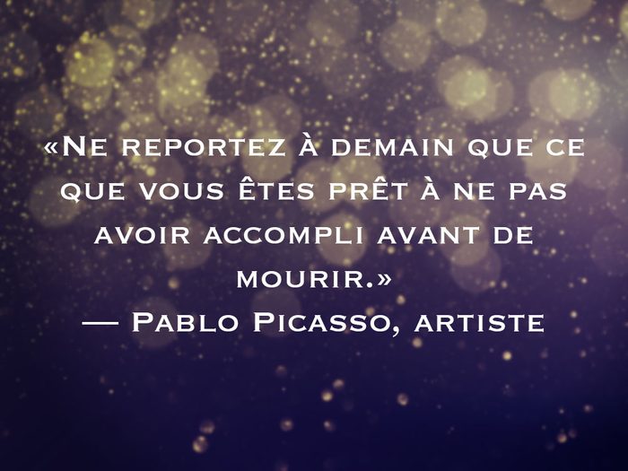 L'une des phrases de Pablo Picasso fait partie des 50 citations inspirantes pour le Nouvel An 2021.